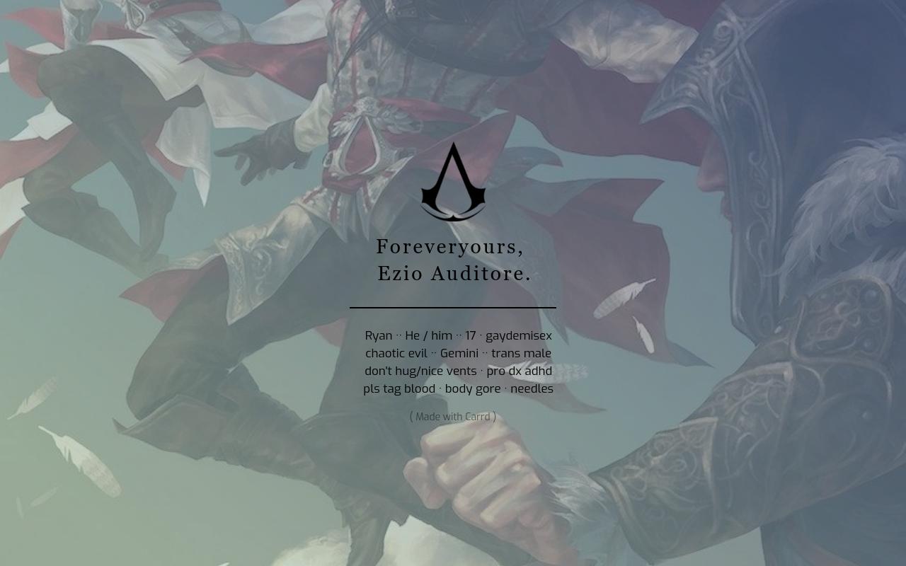 Carrd profile picture for @assassins